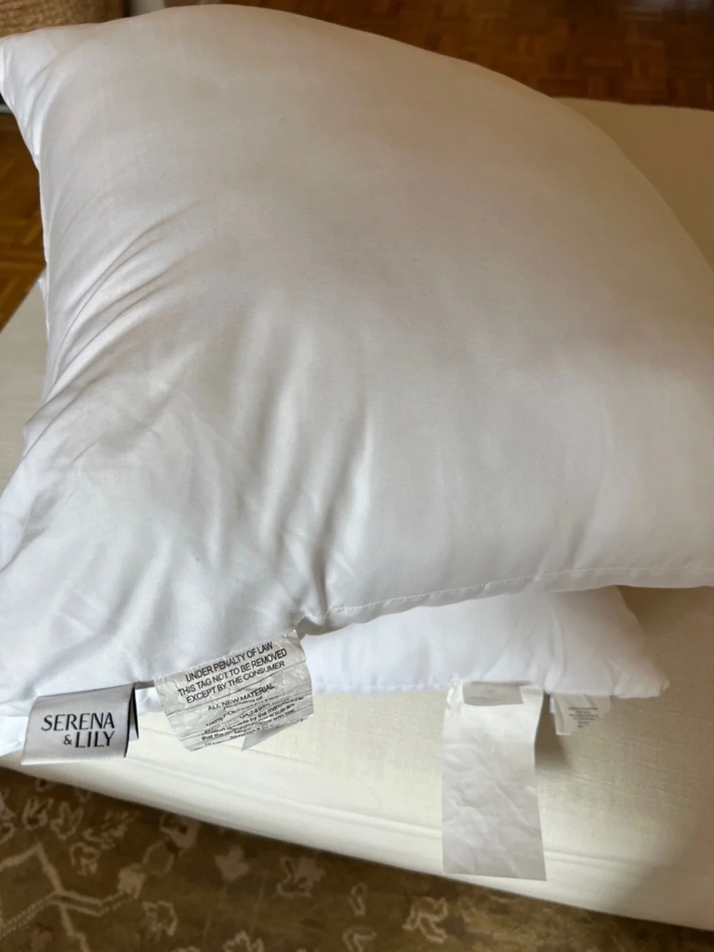 Pair of Serena & Lily 20” Outdoor Pillow Inserts - Picture 4 of 5